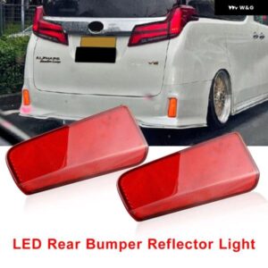 LED リアバンパー テールライト ブレーキランプ リフレクター トヨタ アルファード ヴェルファイア 30系 2015-18 カスタムパーツ アクセサ