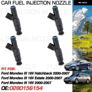フォード モンデオ MK3 III 16V ハッチバックエステート 2000-2007 2005 アクセサリー燃料インジェクターノズル噴射 0280156154 L301-13-25