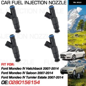 4X 燃料インジェクターノズル噴射 フォード モンデオ MK4 IV サルーンハッチバックターニアエステート 2007-2014 0280156154 L301-13-250A