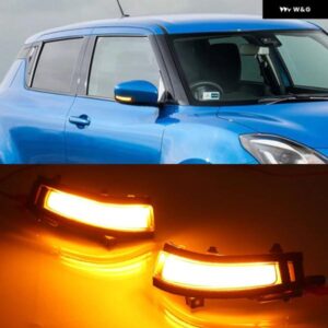 2個 スズキ スイフト 2018 2019 2020 ダイナミック LED ウィンカーライト サイドウイングバックミラー シーケンシャルウインカーランプ カ