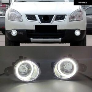 フォグランプ LED フォグランプ エンジェルアイ付き 日産 エクストレイル AQASHQAI / QASHQAI +2 J10 JJ10 2007-2012 DRL デイタイム ランニ