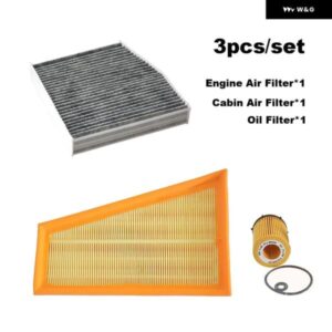 3個 フィルター セット メルセデスベンツ CLA220 CLA200 CLA250 CLA260 C117 GLA200 X156 B260 A200 W176 エンジンキャビンエアオイルフィル