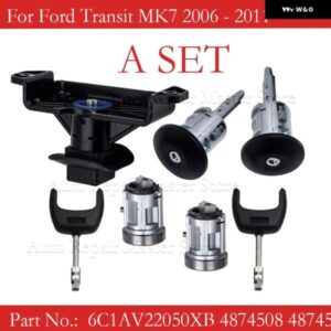 4874508 4874507 6C1AV22050XBセット ロックセット イグニッションスイッチ ドアロック トランク ロック フォード トランジット MK7 2006-2