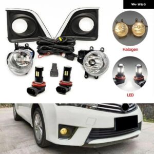 フォグランプ トヨタ カローラ 2014 2015 2016 LED フォグランプ アセンブリ フォグライト カバー グリル ヘッドライト フォグライト フレー