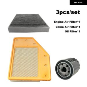 3個 フィルター セット シボレー マリブ XL E2XX 2015- 1.5T 530T 2017- 535T 2020- A/C キャビンエンジンエアクリーナーオイルフィルター