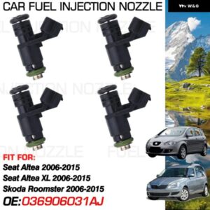 アクセサリー インジェクターノズル 噴射 シート アルテア シュコダ ルームスター PRAKTIK 5J 2006-2015 2014 燃料 036906031AJ A2C5950621