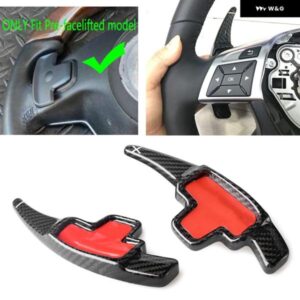 カーボン ステアリングホイール シフトパドルエクステンションベンツ A B C E CLA CLS M GL クラス GLK SLK W176 W246 W204 W212 X166 X156