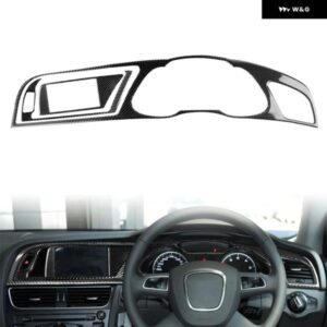 3個 RHD インパネ クラスター メーター ダッシュボード 装飾トリム アウディ A4 B8 RS4 S4 カーボン カスタムパーツ アクセサリー 交換用部