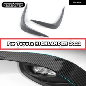 フェイスリフト フロントバンパー フォグランプ グリル カバー トリム ウィンドナイフ トヨタ ハイランダー フロントバンパー ウィンドナイ