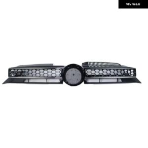 フォルクスワーゲン ゴルフ 6 MK6 GTI 2009-2013 GTI スタイル車フロントバンパー センターグリル ハニカム メッシュアッパーグリル フロン