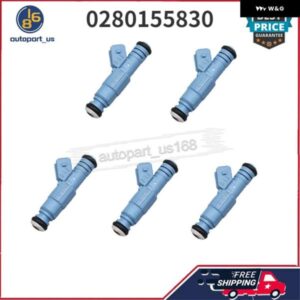 5個 燃料インジェクター 0280155830 1999-2004 ボルボ C70 1999-2004 ボルボ V70 2001-2004 ボルボ S60 2004-2006 ボルボ S80 カスタムパー