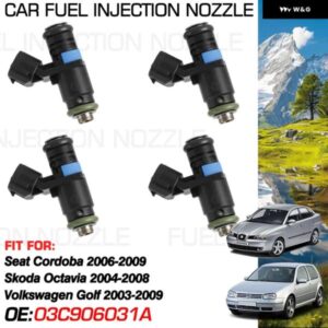 シート コルドバ 6L 2006-2009 シュコダ オクタビア 1Z MK2 2004-2008 VW ゴルフ MK5 1K 2003-2009 燃料インジェクター ノズル噴射 03C9060