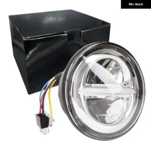 5.75インチ LED プロジェクター ヘッドライト ハイロービームホワイト DRL スポーツスター アイアン 883 ダイナストリートボブ FXDB カスタ