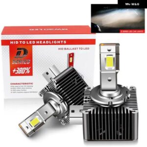 2個 70ワット CANBUS カーライト D1S LED ヘッドライト 32000LM D3S 電球キット HID 変換ランプ交換 ジャガー F-TYPE 2015-2018 カスタムパ