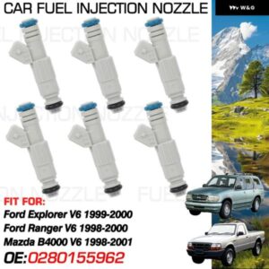 1X 燃料インジェクター ノズル噴射 フォード エクスプローラー フォード レンジャー V6 1999-2000 マツダ B4000 V6 1998-2001 0280155962 8