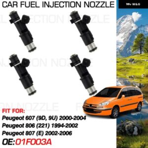 プジョー 607 9D 9U 2000-2004 プジョー 806 221 1994-2002 プジョー 807 E 2002-2006 1X 燃料インジェクターノズル噴射 カスタムパーツ ア
