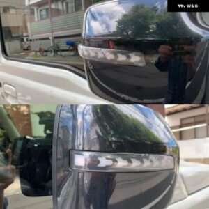 2個 ダイナミック LED ウィンカーライト サイドウイングバックミラー シーケンシャルウインカーランプ スズキ ジムニー 2019 2020 カスタム