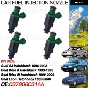 アウディ A3 ハッチバック 1996-2003 シート イビサ II III 1993-2002 セアトレオン 1999-2006 燃料インジェクターノズル噴射 037906031AA