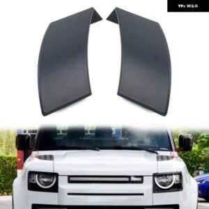 2個 フロント A ピラーアンダーボードトリム ランドローバー ディフェンダー 90 110 2020-23 未塗装 ブラック カスタムパーツ アクセサリー
