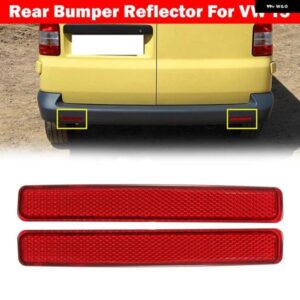 リアバンパー リフレクター レッドレンズテールハザード反射 ステッカー 装飾 VW カラベル T5 37773-2015