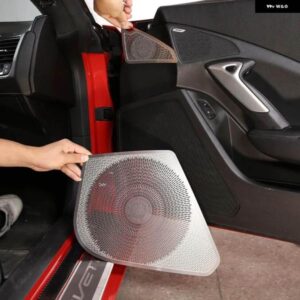 シボレー ドアオーディオ スピーカー カバー 装飾 スピーカー フレーム コルベット C7 2014-2019 インテリア