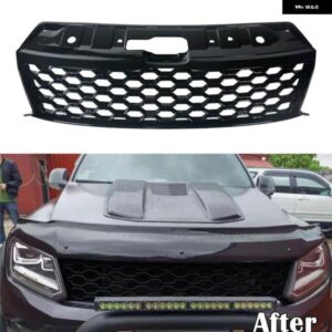 AMAROK AVENTURA 専用 V6 2016-21 フロント レーシング グリル ABS バンパー トリムカバー されました