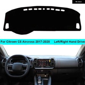 シトロエン C5 AIRCROSS 2017-20 LHD RHD 2 層車ダッシュボード カバー ケーププロテクターパッド 抗太陽