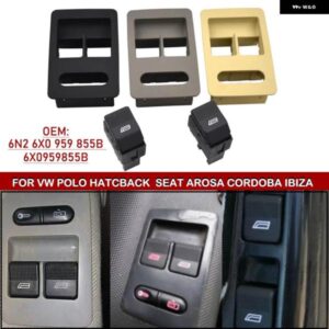 2ピース 電力マスターウィンドウ スイッチ ボタン レギュレータ VW ポロハッチバック 6N2 6X0 959 855B 6X0959855B カー