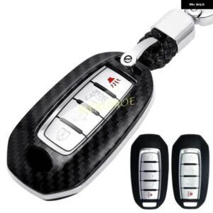 インフィニティ Q50 Q60 QX50 QX55 QX60 カーボンキー FOB カバー ケースチェーンリング