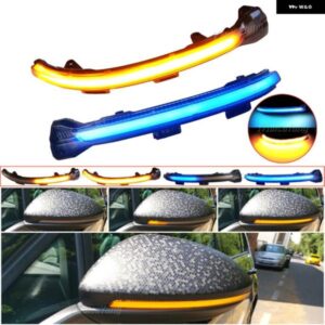 流れる水ウインカーサイドミラー フラッシュライト LED ダイナミック ウィンカー ライト VW ゴルフ 7 MK7 7.5 GTI R SPORTSVAN TOURAN L II