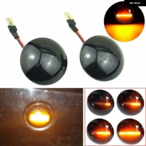 ダイナミック ウィンカー LED サイドマーカーミラー ライト点滅 インジケータ ランドレンジローバー L322 2002-2012