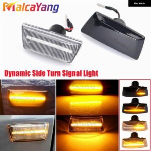 LED サイドマーカーウィンカー ライトキャデラック BLS 2005-2009 CTS 2008-2013 ダイナミック リピーターシーケンシャル インジケータ ランプウインカー