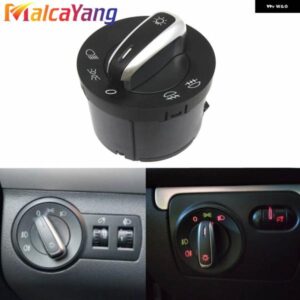 クロームヨーロッパ ヘッドライト スイッチ 5ND941431A VW ゴルフ MK5 MK6 シャラン ジェッタ シャラン パサート B6 B7 トゥーランティグアンシート