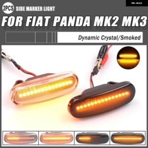 フィアット パンダ MK2 MK3 グランデプント 199 ドブロフィオリーノ 3 アイデア 350 リネア 323 110 ダイナミック LED サイド マーカーライト