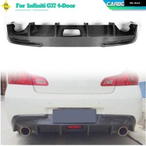 カーボンリアバンパー ディフューザー リップスポイラー インフィニティ G37 4 ドアベースセダンスポーツ 2009-2013 米国市場用 FRP 用