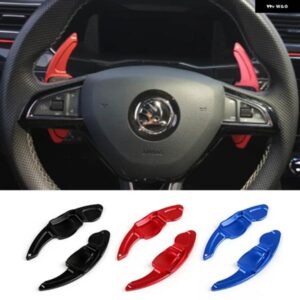 パドル シュコダオクタヴィアファビアスカラ素晴らしいスカウト RS VRS MK3 スカウトステアリング ホイールエクステンダーシフターギアパドル DSG