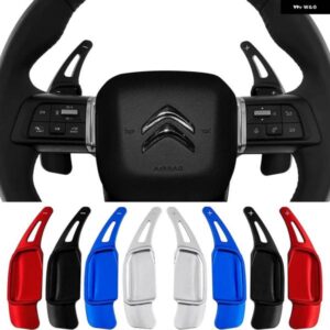 パドル シフト シトロエン C4 MK3 EAT8 C5X C5 2021-2025 シャインパックプラグ インハイブリッド E-EAT8 ステアリング ホイールシフター DSG ステッカー