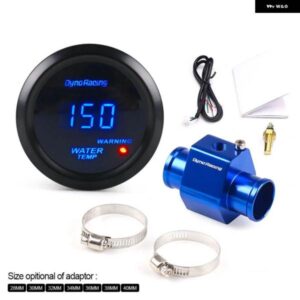 52MM デジタルブルー LED 水温計 40-150 摂氏 1/8NPT 水温シールパイプセンサー アダプタ ー