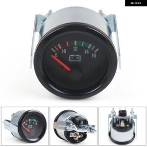 2インチ 52MM 電圧計ポインター 12 V/24 V ボルトゲージ電圧計黄色光メーター