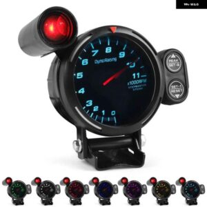 80MM 高速ステッピングモーター タコメーター ゲージ 7色 0-11000 RPM メーター シフトライト TT101504