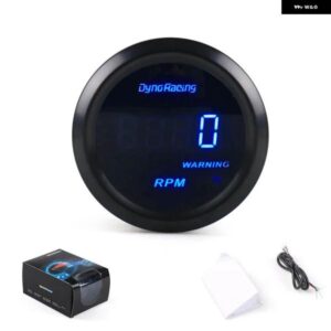 2インチ 52MM 車デジタルタコタコメーター RPM ゲージブルー LED 車メーター LED ディスプレイ TT101459