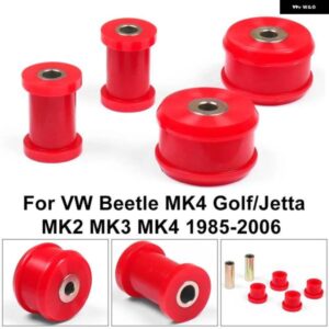 フロントコントロールアームブッシュキット 22-202 VW ビートル 98-06 / ゴルフ 85-06 / ジェッタ 85-06 ポリウレタンレッドカー