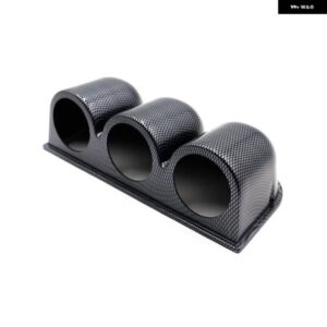 52MM カーボンゲージポッドトリプルホールカップ車 52MM ゲージキャップカップダッシュポッドマウント ホルダー プラスチック ハウダーゲージメーター