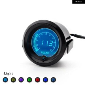 2インチ 52MM デジタル電圧計 7色 電圧ゲージ EVO 52MM カーメーター レーシング ゲージ TT100114