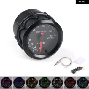 2インチ 52MM 7色 変化バックライト排気ガス温度ゲージ高速ステッピングモーター センサー 付きカーメーター TT101494