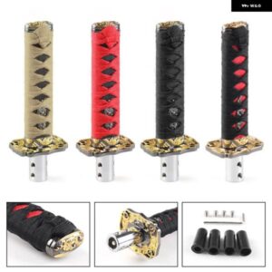 JDM スタイルショートサムライソードシフトノブ シフター 150MM 金属加重スポーツ刀シフトノブ