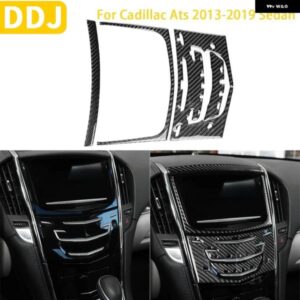 キャデラック ATS 2013-2019 セダンカーボン インテリア ナビゲート 中央制御無線パネルトリム ステッカー
