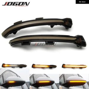 黒 VW ゴルフ 7 GTI R GTE GTD MK7 MK7.5 2013-2019 トゥーラン ジェッタ MK7 サイドウイングミラー インジケータ ー LED ダイナミック ウィンカー ライト