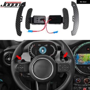 カーボン磁気シフトパドル ミニクーパー 1 クラブマンカントリーマン F56 F55 F54 F57 F60 ステアリング ホイールパドル シフター