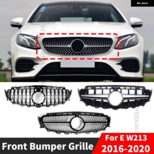 フロントインレットバンパー グリル フードグリル メッシュ メルセデス W213 C238 A238 ベンツ E E200 E260 E300 2016-2020 スポーツ GT ダイヤモンド E63